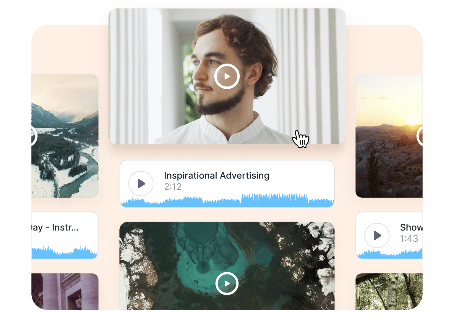 A wide selection of stock audio and videos.png