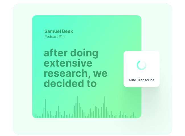 Transcribe your voice recordings
